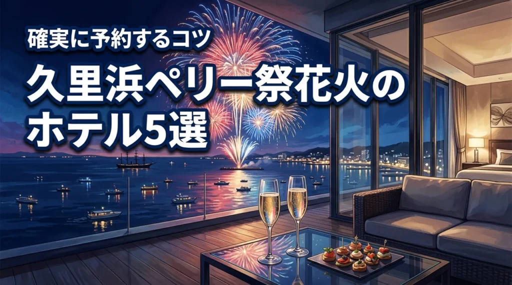 久里浜ペリー祭花火大会のホテル宿泊プランおすすめ5選！予約を確実に取るコツ