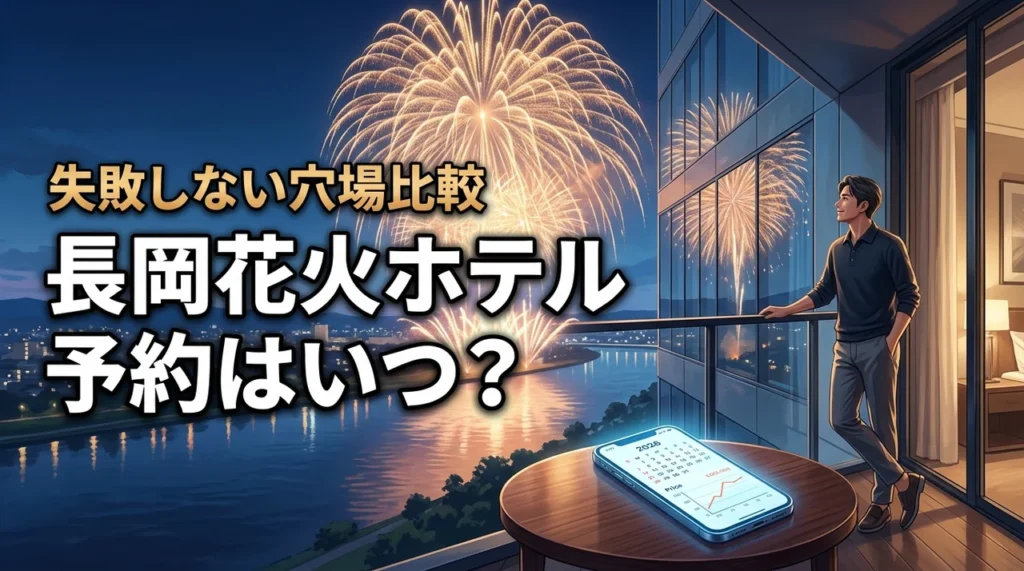 長岡花火2026のホテル予約はいつから？穴場プラン比較と失敗しない選び方！
