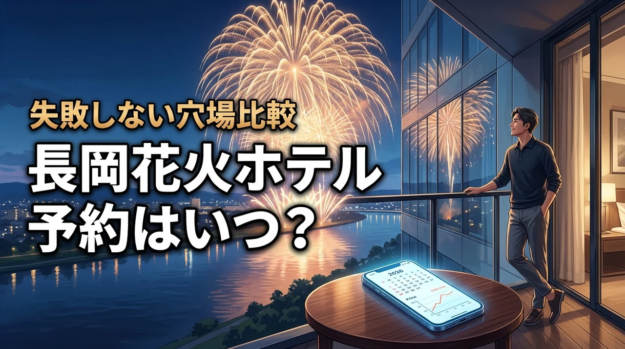 長岡花火2026のホテル予約はいつから?穴場プラン比較と失敗しない選び方!
